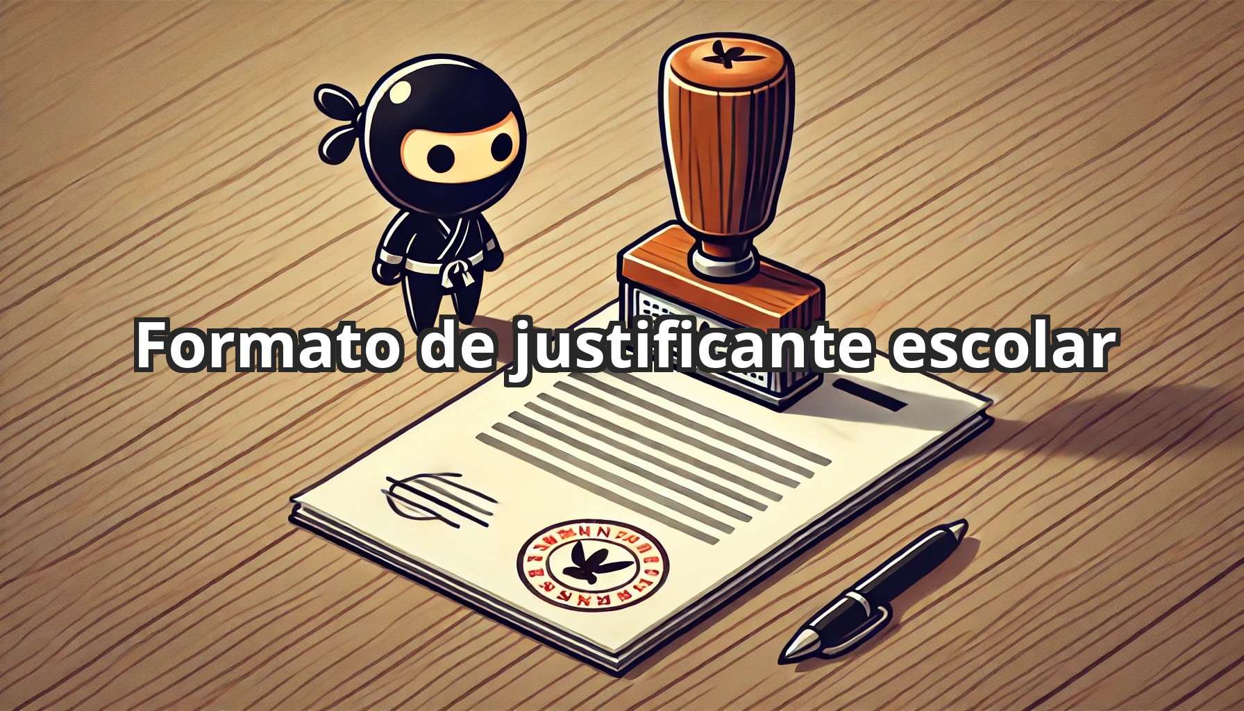 Formato de justificante escolar - Edición gratis online